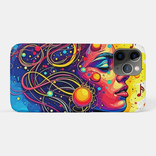 Kleurrijke muziek ziel Case-Mate iPhone case (Achterkant (horizontaal))