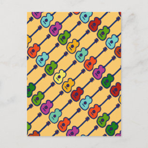 kleurrijke muziekinstrumenten briefkaart