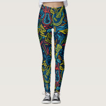 Kleurrijke muziekinstrumenten muziekliefhebber