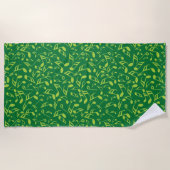 Kleurrijke muzieknoten badhanddoek (Voorkant)