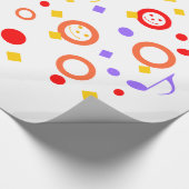 Kleurrijke Muzieknoten Cadeaupapier (Hoek)