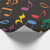 Kleurrijke Muzieknoten Cadeaupapier (Hoek)