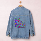 Kleurrijke Muzieknoten Denim Jacket (Hangar)