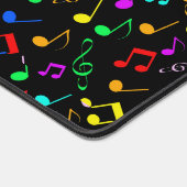 Kleurrijke muzieknoten Design Desk Mat (Hoek)