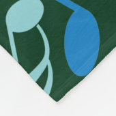 Kleurrijke Muzieknoten Fleece Deken (Hoek)