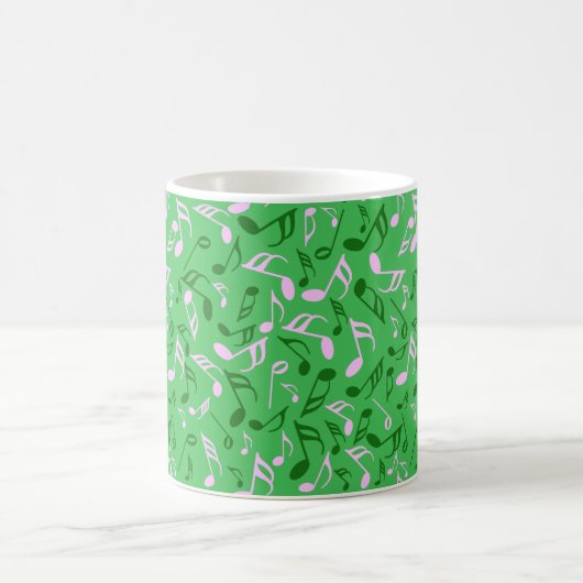 Kleurrijke Muzieknoten Fleece Deken Koffiemok (Center)