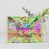 Kleurrijke Muzieknoten Kaart (Staand voorkant)