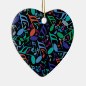 Kleurrijke Muzieknoten Keramisch Ornament (Rechts)