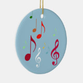 kleurrijke muzieknoten keramisch ornament (Rechts)