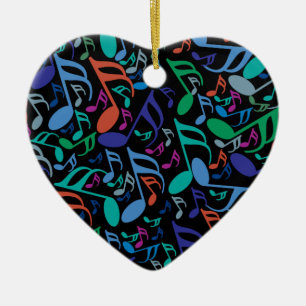 Kleurrijke Muzieknoten Keramisch versierend Keramisch Ornament