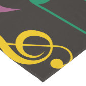 Kleurrijke Muzieknoten Korte Tafelloper (Hoek)