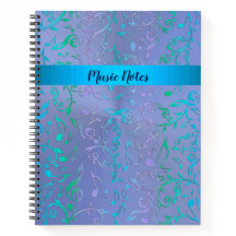 Kleurrijke Muzieknoten Metallic Paars Persoonlijk