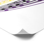 kleurrijke muzieknoten poster (Hoek)