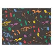 Kleurrijke Muzieknoten Tafelkleed (Voorkant (Horizontaal))