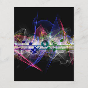 Kleurrijke muziekstijl flyer