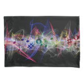 Kleurrijke muziekstijl kussensloop (Voorkant)