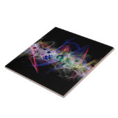 Kleurrijke muziekstijl tegeltje (Zijkant)