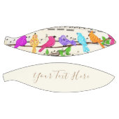 Kleurrijke Muzikale Vogelenbasketbal met Douanetek Basketbal (Panelen)