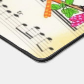 Kleurrijke muzikale vogels bureaumat (Hoek)