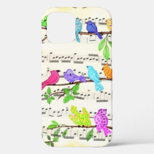 Kleurrijke Muzikale Vogels iPhone Case
