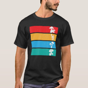 Kleurrijke Mycologie Paddenstoelen Vintage Cottage T-shirt