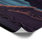 Kleurrijke Mysterieuze Scène Digitale Kunstwerk Sc Poster (Hoek)