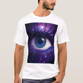 Kleurrijke Mystic Eye Digitale Kunst T-shirt (Voorkant)