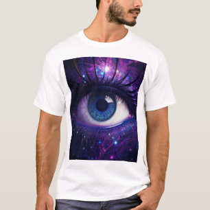 Kleurrijke Mystic Eye Digitale Kunst T-shirt