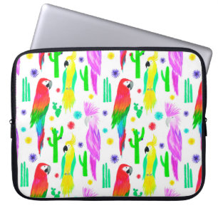 Kleurrijke, naadloze handgetekende wortelen laptop sleeve