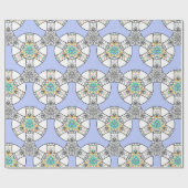 Kleurrijke naadloze mozaïekinterlelvlechtjes cadeaupapier (Vlak)