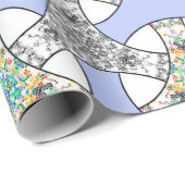 Kleurrijke naadloze mozaïekinterlelvlechtjes cadeaupapier (Rol Hoek)