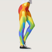 Kleurrijke naadloze "Ratti_Creative_Arts" Leggings (Rechts)