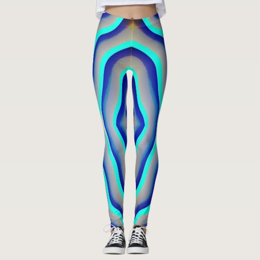 Kleurrijke naadloze "Ratti_Creative_Arts" Leggings (Voorkant)