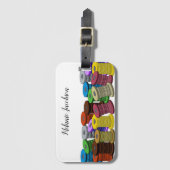 Kleurrijke naadloze vierling handgemaakt bagagelabel (Voorkant (verticaal))