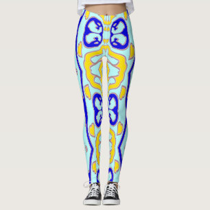 Kleurrijke naadloze vintage "Ratti_Creative_Arts" Leggings
