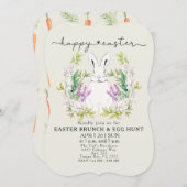 Kleurrijke Naadloze Wortelen Uitnodiging (Voorkant / Achterkant)