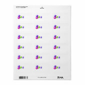 Kleurrijke Naaiaccessoires Etiket (Full Sheet)