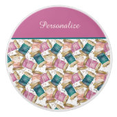 Kleurrijke naaigaren Seamstress Tailor Keramische Knop (Voorkant)