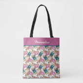Kleurrijke naaigaren Seamstress Tailor Tote Bag (Voorkant)