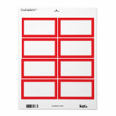 Kleurrijke naam sticker (Full Sheet)