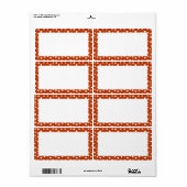 Kleurrijke naam sticker (Full Sheet)