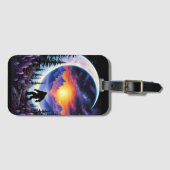 Kleurrijke nachtelijke hemel Sasquatch Stroll, hal Bagagelabel (Voorkant (horizontaal))