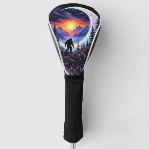 Kleurrijke nachtelijke hemel Sasquatch Stroll, hal Golfheadcover