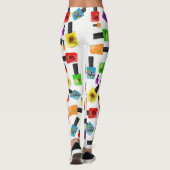 Kleurrijke nagellak Leggings (Achterkant)