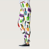 Kleurrijke nagellak Leggings (Links)
