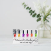 Kleurrijke nagellak | manicure visitekaartje (Staand voorkant)