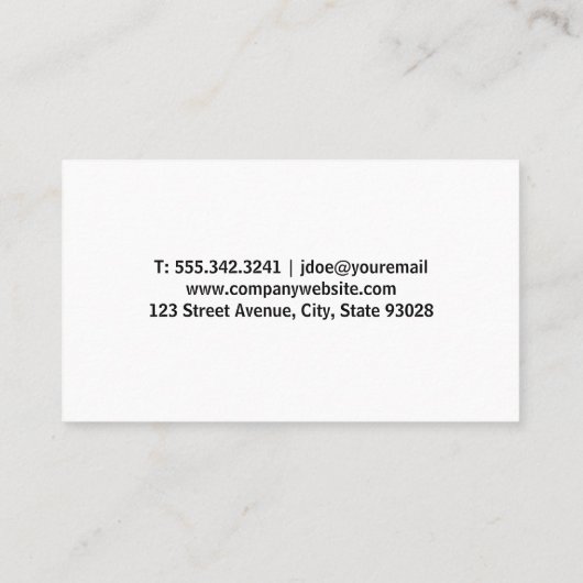 Kleurrijke nagellak | manicure visitekaartje (Achterkant)