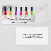 Kleurrijke nagellak | manicure visitekaartje (Voorkant / Achterkant)