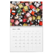 Kleurrijke nagellak Salon Kalender (Mar 2026)
