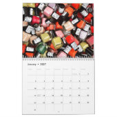 Kleurrijke nagellak Salon Kalender (Jan 2027)
